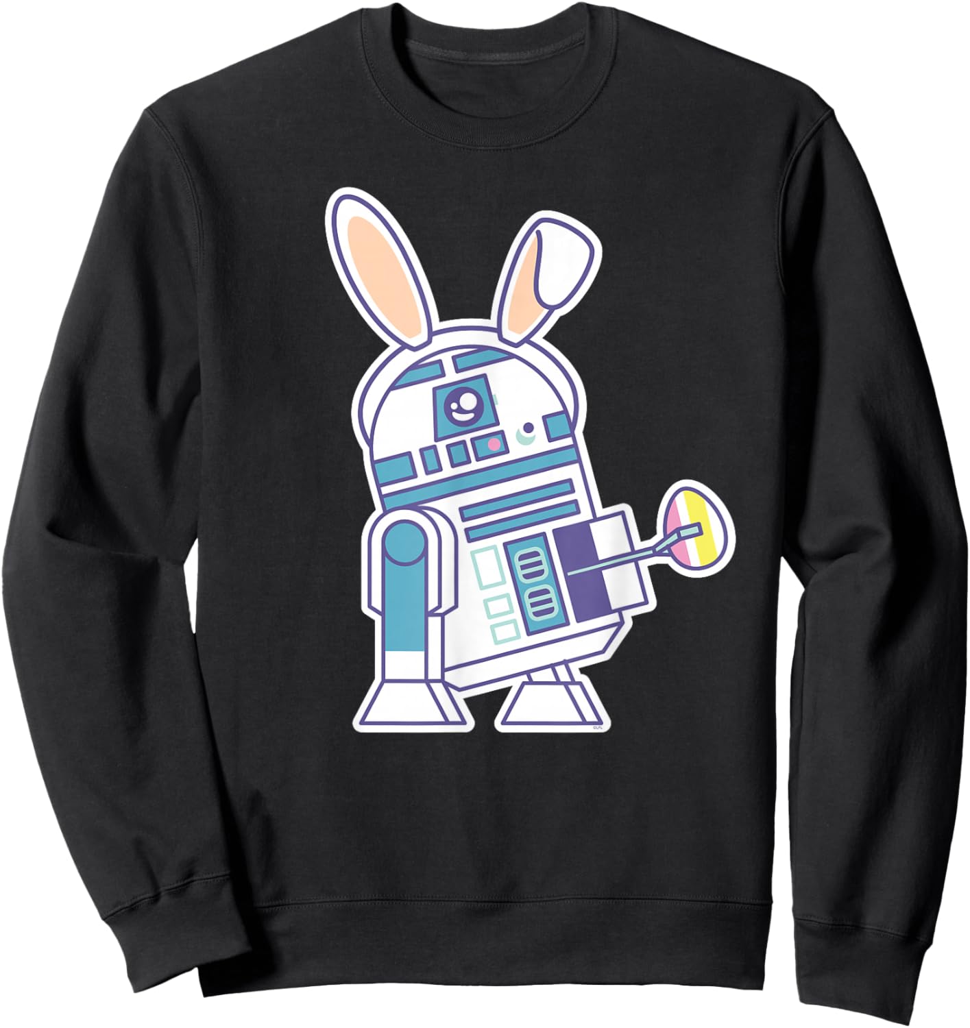 Star Wars R2-D2 Droid Cute Pastel Easter Bunny Costume & Egg Sweatshirt - Sweatshirt | Black