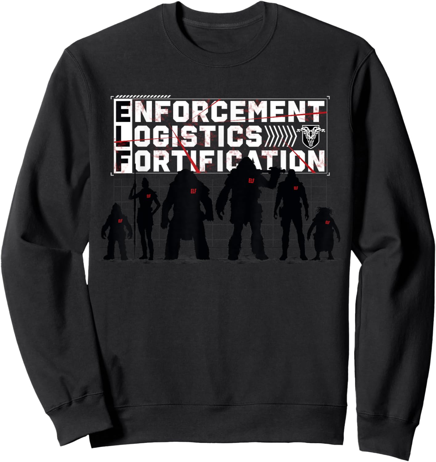 Red One - Enforcement Logistics Fortification Sweatshirt - Sweatshirt | Black