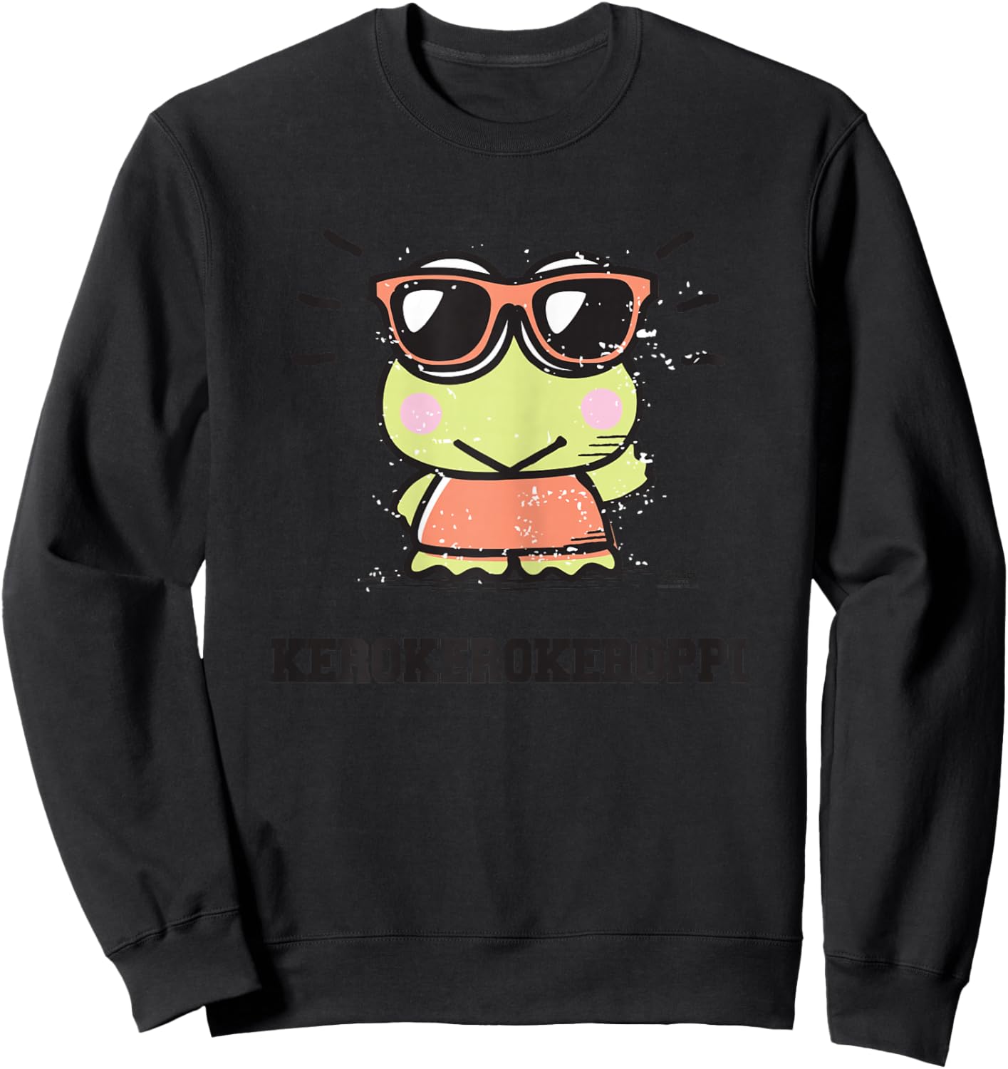 Hello Kitty - Keroppi Character Sweatshirt - Sweatshirt | Black