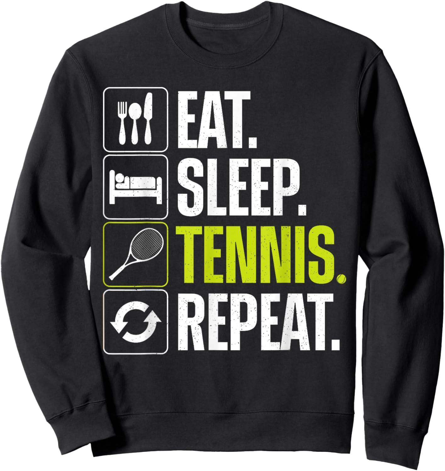 Cute Tennis Novelty Women Tennis Lover Tennis Player Sweatshirt - Sweatshirt | Black