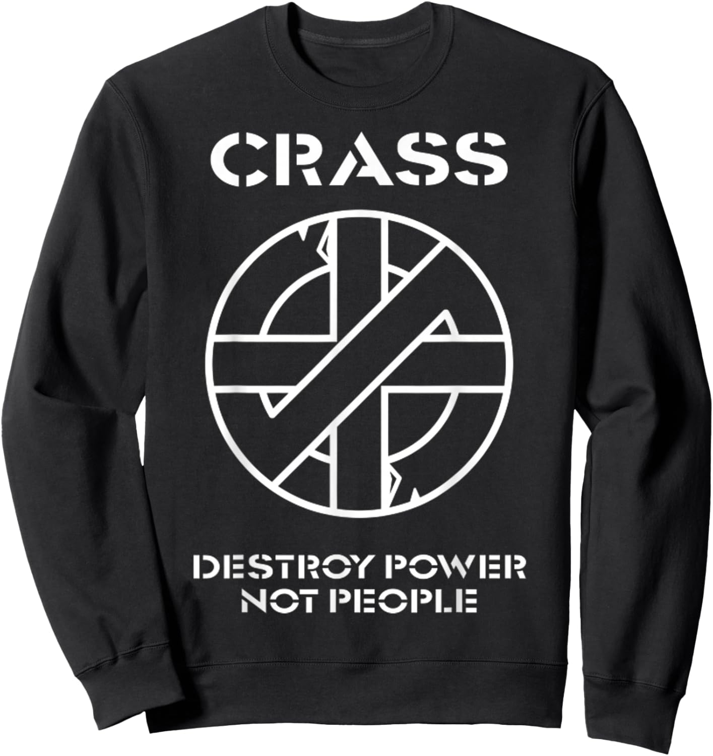 Vintage Destroy Power Not People Gifts Women Sweatshirt - Sweatshirt | Black