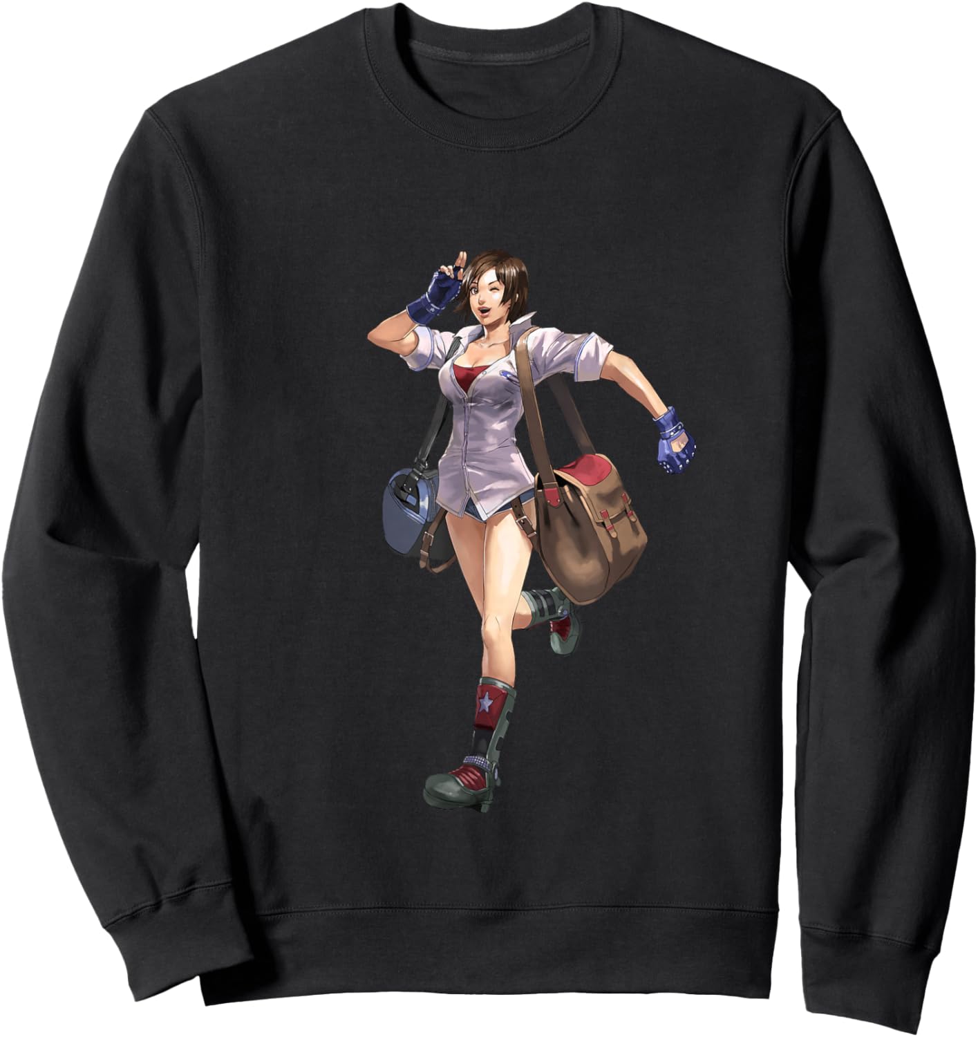 Bandai Namco Entertainment Inc. TEKKEN7 Asuka Kazama 003 , Small, Black Sweatshirt - Sweatshirt | Black