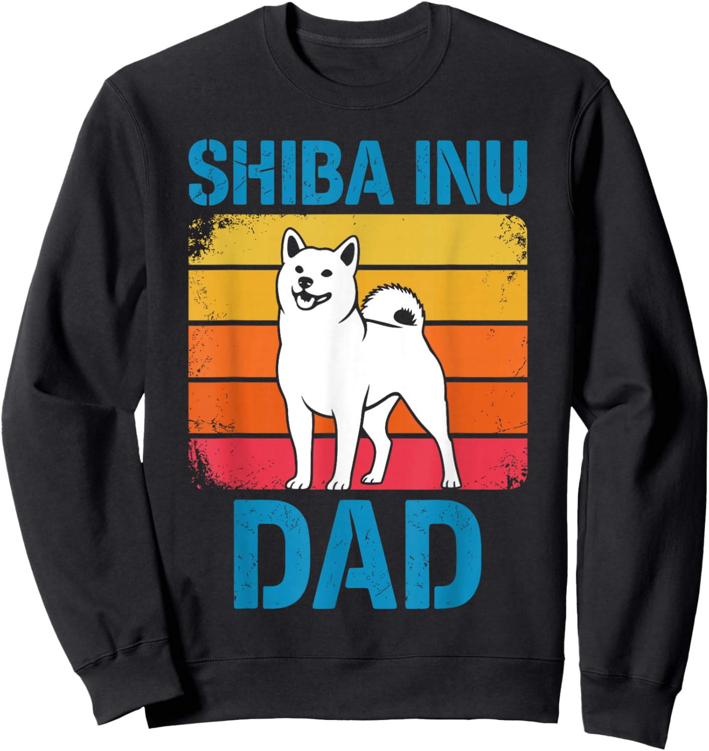Funny Shiba Inu Design Boys Dad Shiba Inu Dog Lovers Sweatshirt - Sweatshirt | Black