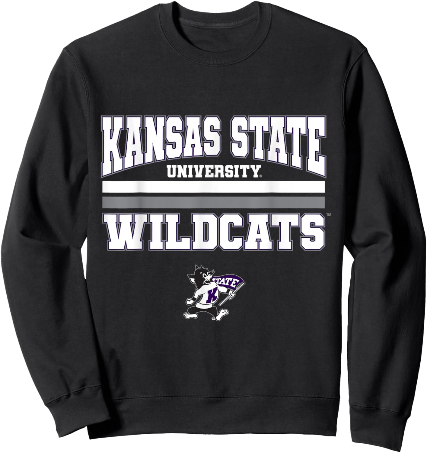 Kansas State Wildcats |NCAA University Merch | VNPKSTU301 Sweatshirt - Sweatshirt | Black