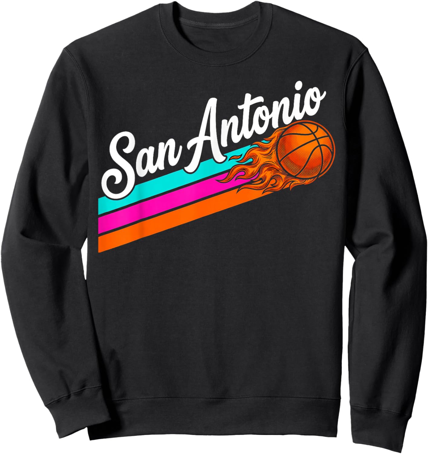 San Antonio Texas TX Vintage Design Men Women Kids Sweatshirt - Sweatshirt | Black