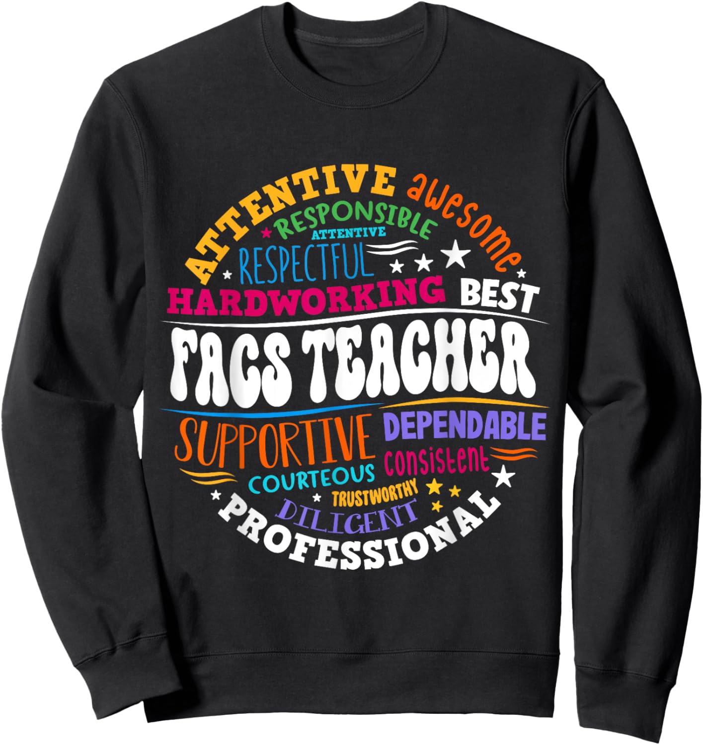 FACS Teacher Back To School Family and Consumer Sciences Sweatshirt - Sweatshirt | Black
