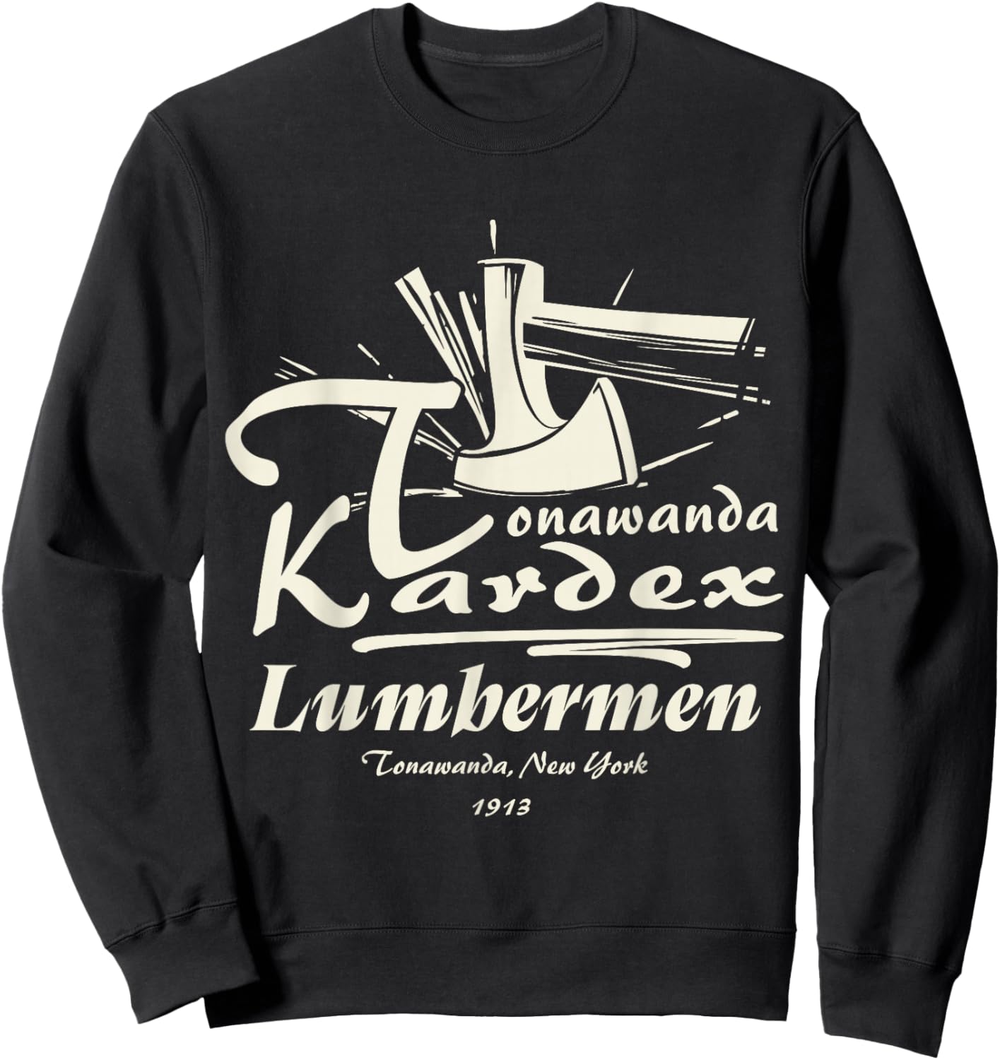 Tonawanda Kardex Lumbermen Football Team (Black Version) Sweatshirt - Sweatshirt | Black