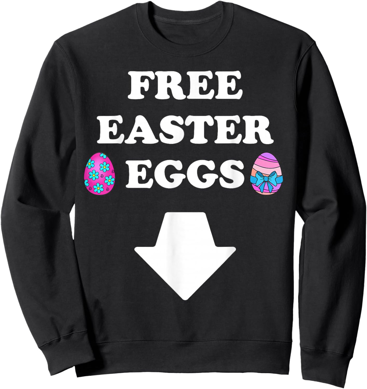 Funny Inappropriate Easter Men Sweatshirt - Sweatshirt | Black