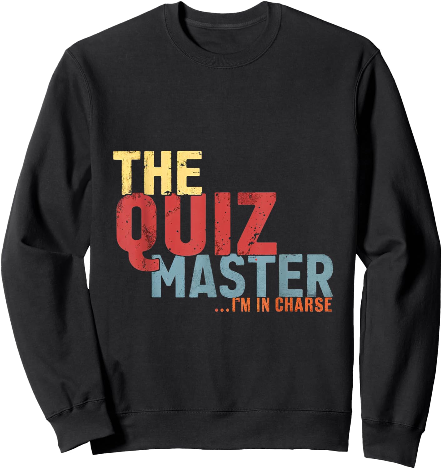 The Quiz Master Trivia Game Quiz Night Team Sweatshirt - Sweatshirt | Black