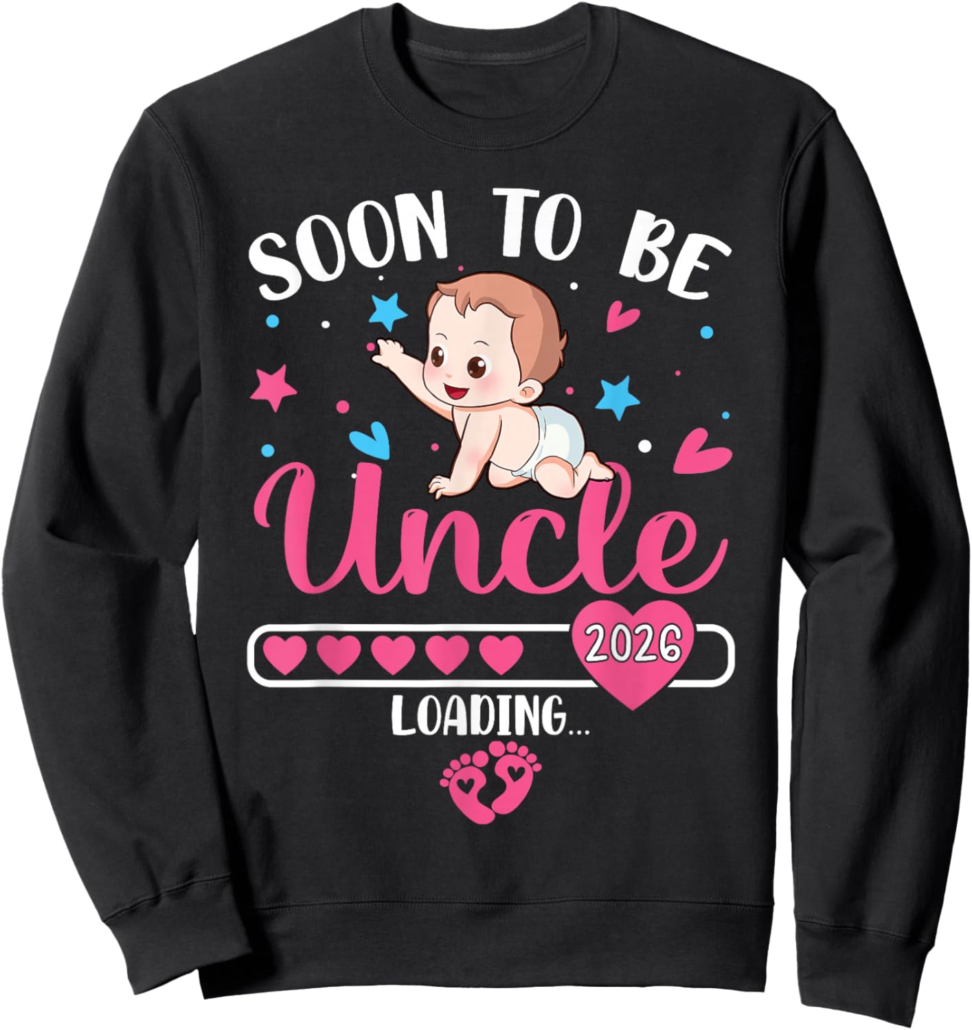 Soon to be Uncle 2026 Loading Sweatshirt - Sweatshirt | Black