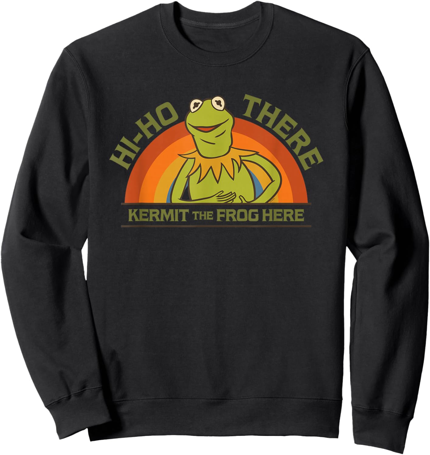 Disney The Muppet Show 50th Anniversary Kermit "Hi-Ho There" Sweatshirt - Sweatshirt | Black