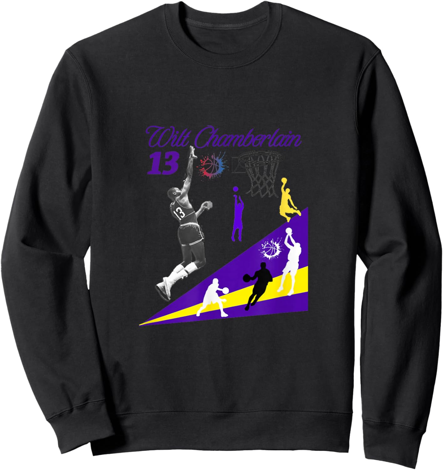 Wilt Chamberlain_NBA_001 Sweatshirt - Sweatshirt | Black