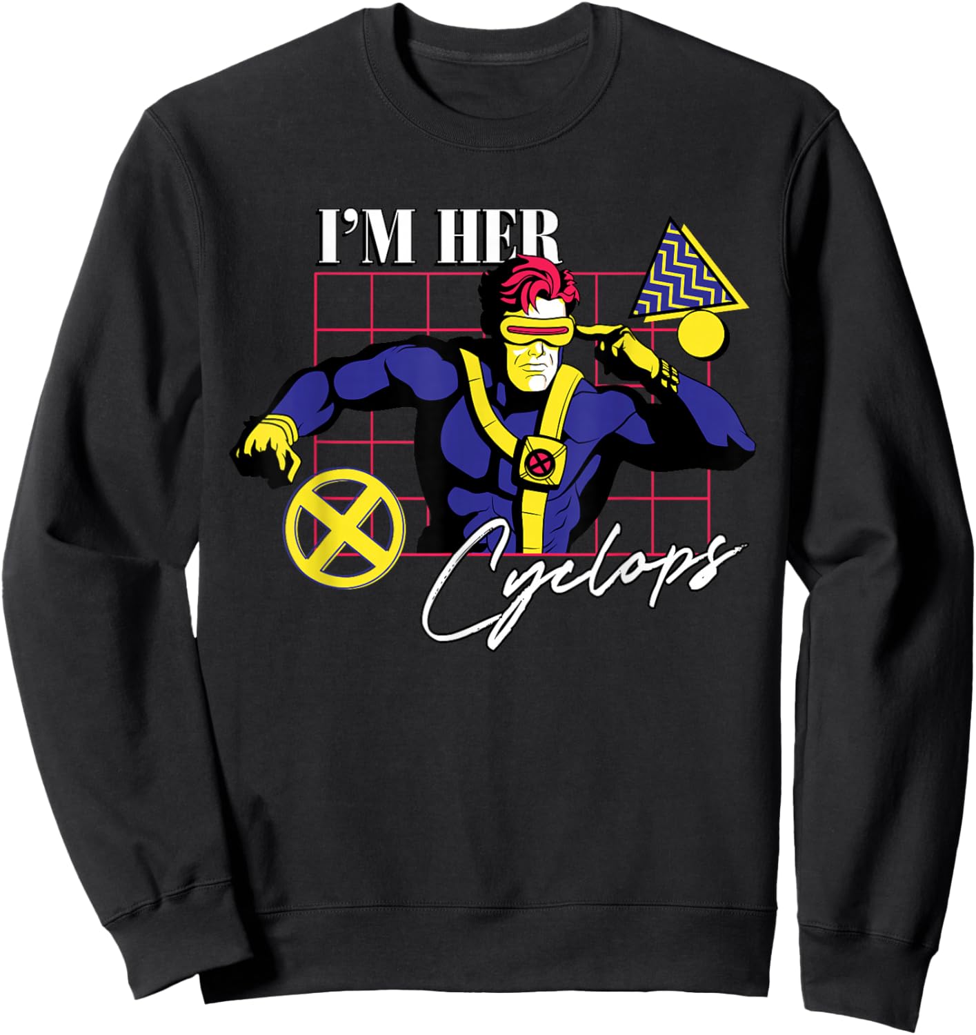 Marvel Super Heroes X-Men Couples Matching I’m Her Cyclops Sweatshirt - Sweatshirt | Black