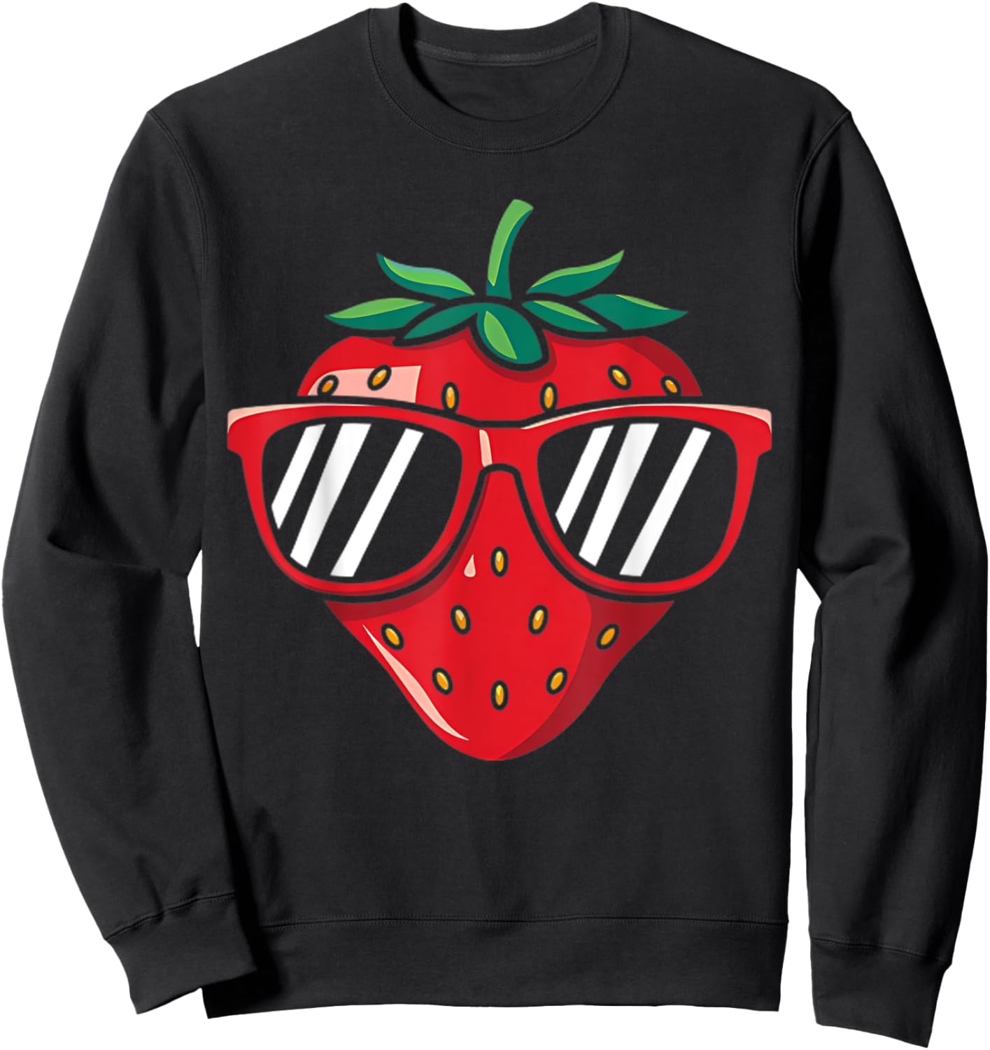 Pretty Strawberry Costume For Fruits Strawberry Lovers Sweatshirt - Sweatshirt | Black