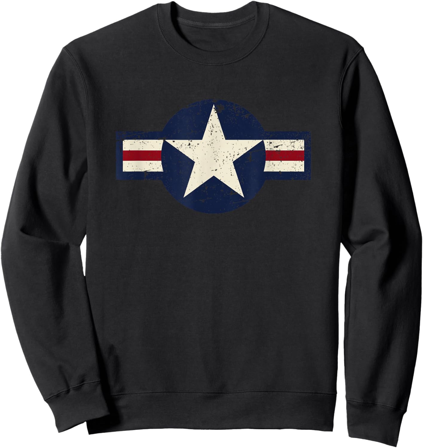 Millésime 1947 à présent Style Aviation Militaire américaine Roundel Sweatshirt - Sweatshirt | Black