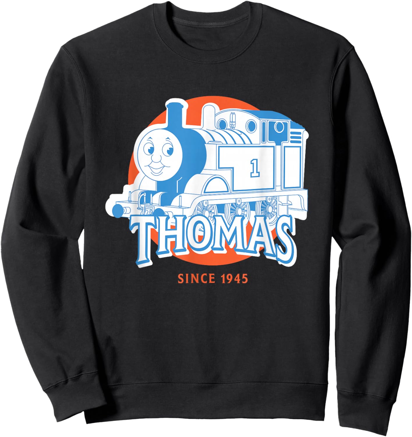 Thomas & Friends - Thomas Blue and White Sweatshirt - Sweatshirt | Black