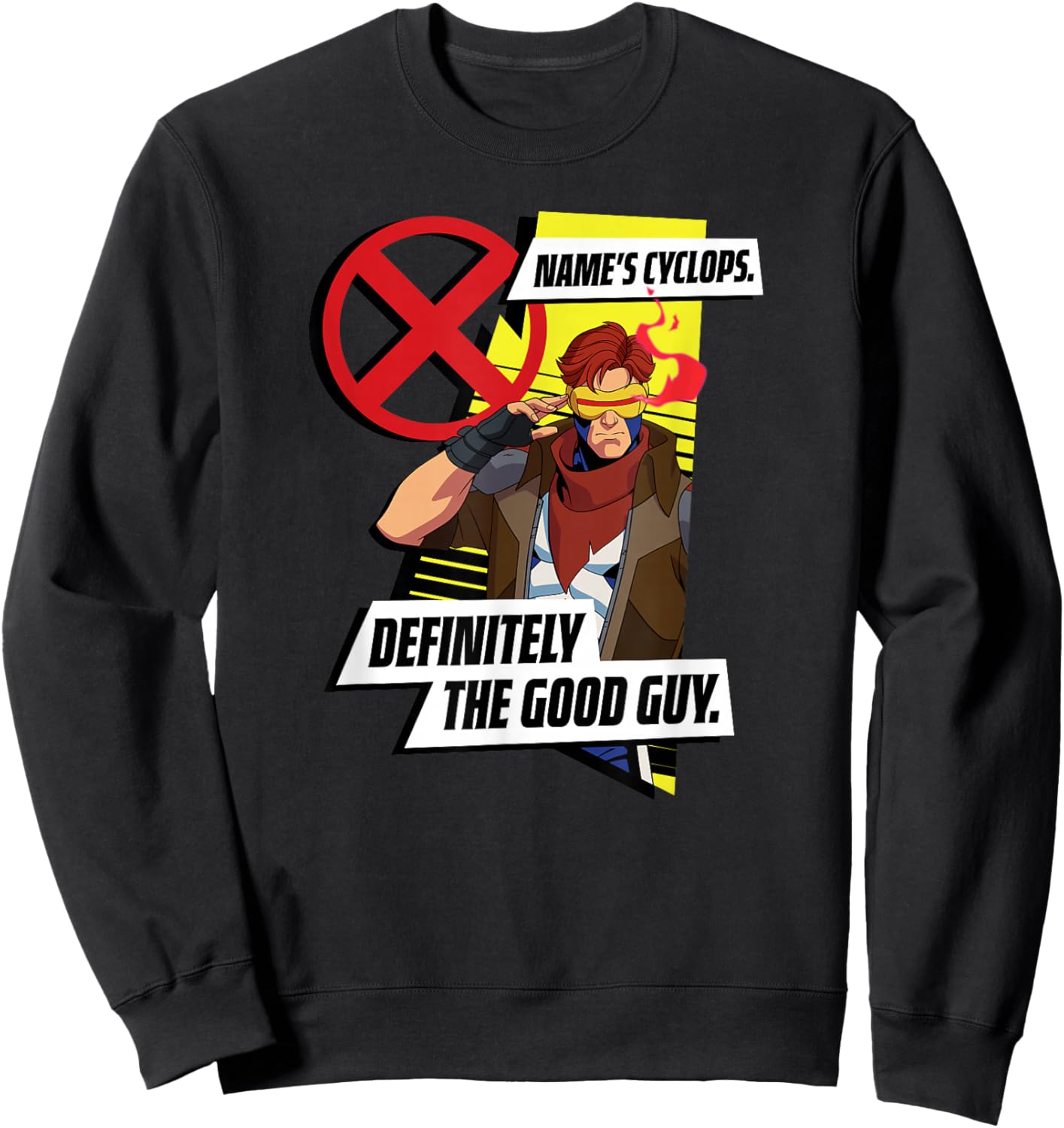 Marvel Studios X-Men '97 Season 2 Cyclops The Good Guy Sweatshirt - Sweatshirt | Black