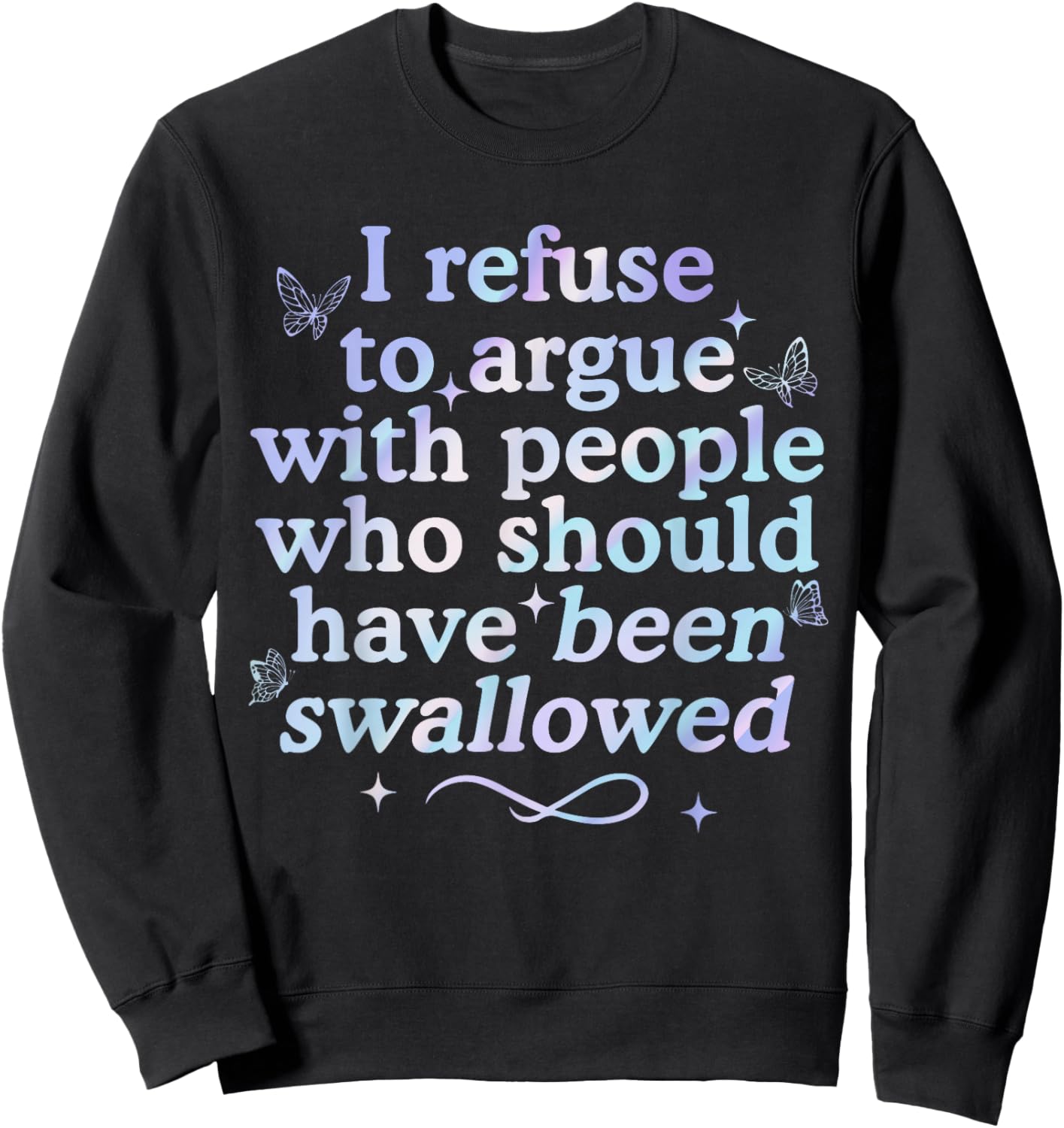 People, Swallowed, Toxic-Funny, Sarcastic Sweatshirt - Sweatshirt | Black