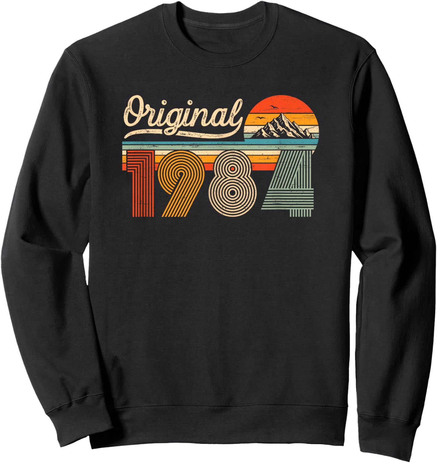 Original 1984 Jahrgang Vintage Retro 42.Geburtstag Mann Frau Sweatshirt - Sweatshirt | Black