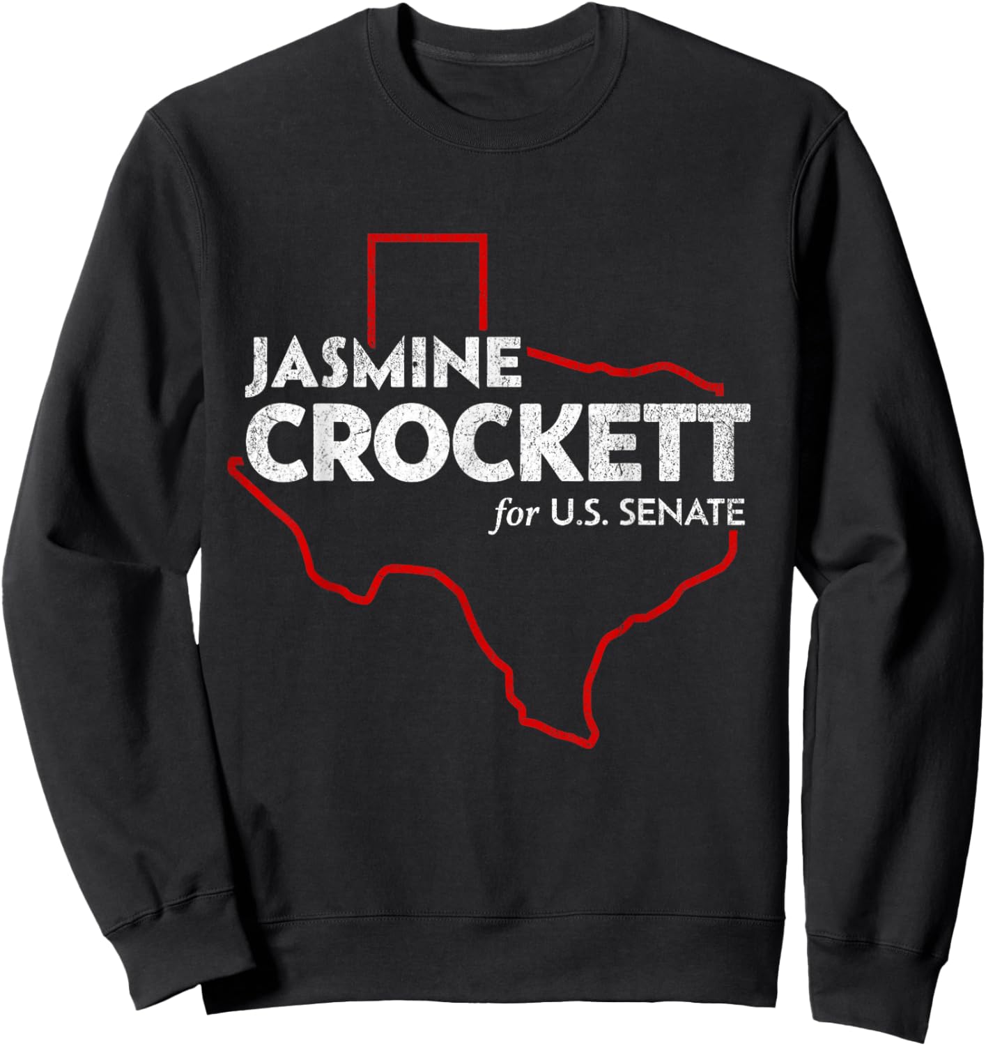 Jasmine Crockett for Texas Senate 2026 Sweatshirt - Sweatshirt | Black
