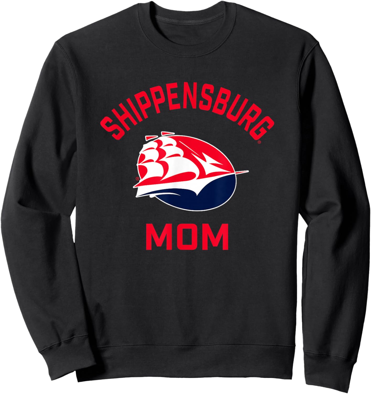 Shippensburg University Raiders Arched Mom Sweatshirt - Sweatshirt | Black
