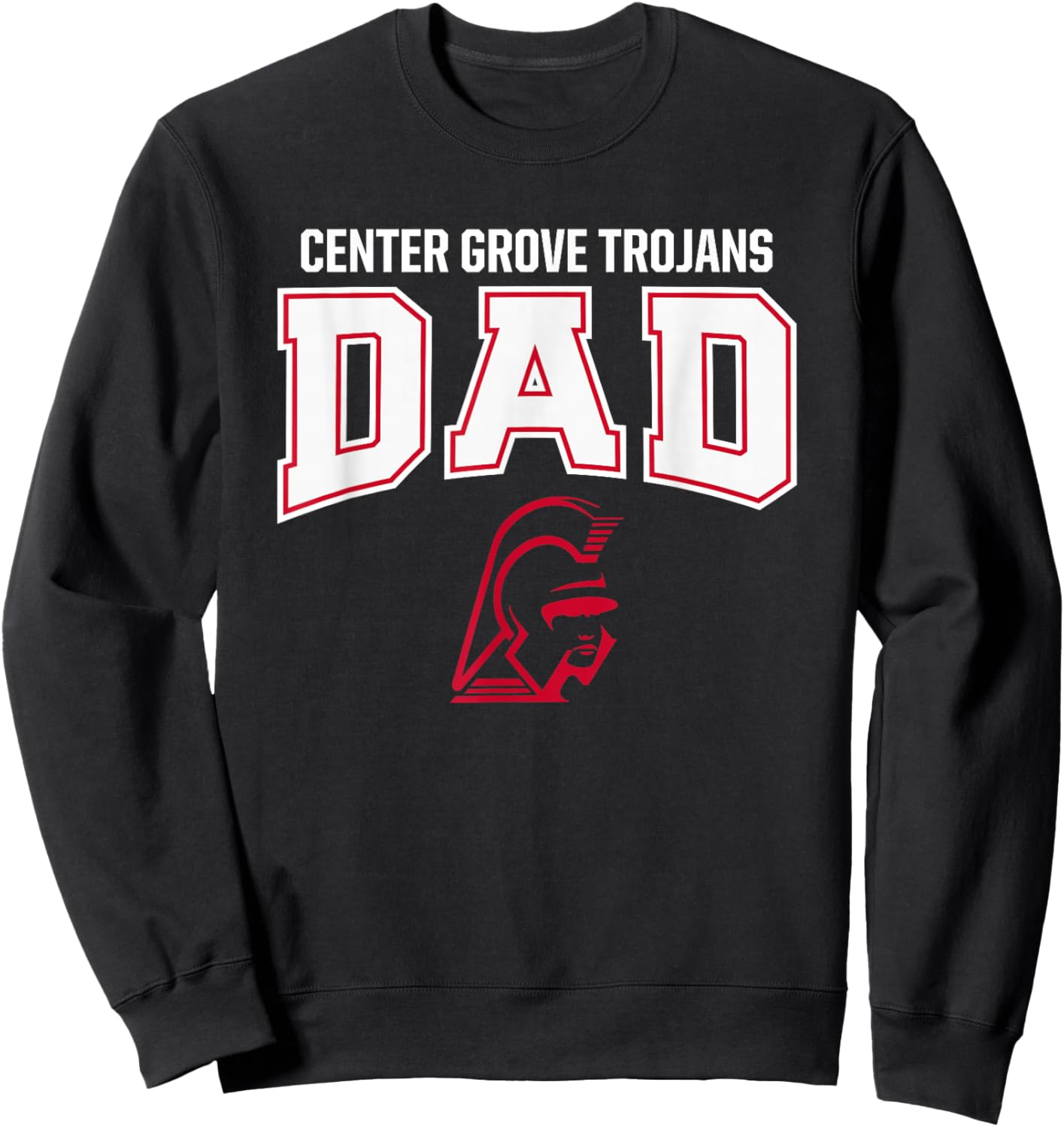 Center Grove Trojans Logo Dad HS Sweatshirt - Sweatshirt | Black