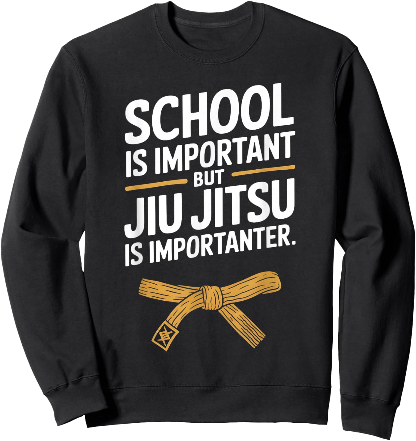 Jiu Jitsu Kid Jiu Jitsu is Importanter Funny BJJ Sweatshirt - Sweatshirt | Black