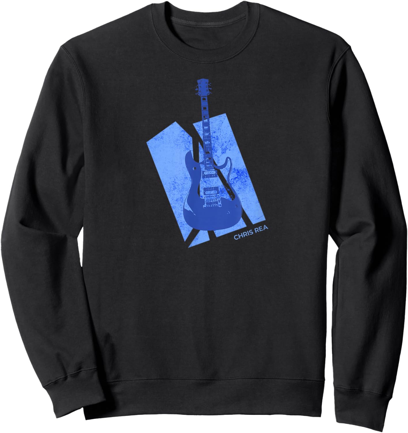 Chris Rea Logo and Guitar Official Sweatshirt - Sweatshirt | Black