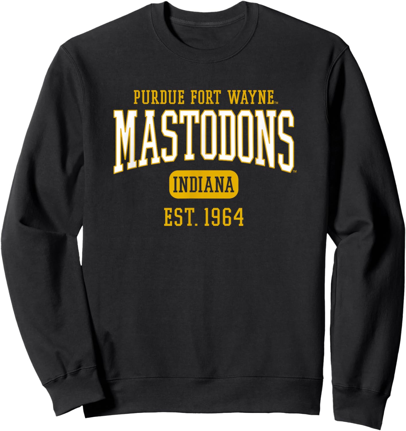 Purdue University Fort Wayne Mastodons Est. Date Sweatshirt - Sweatshirt | Black