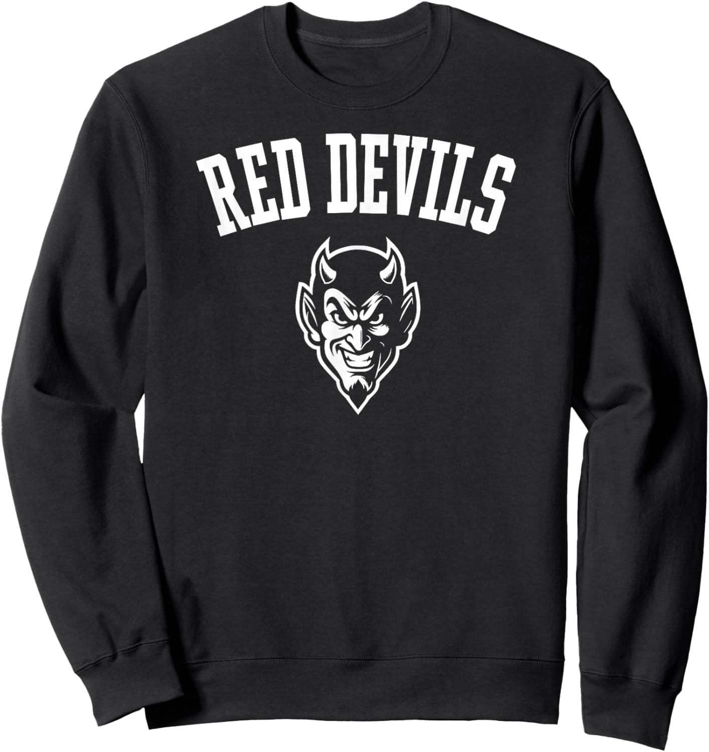 Red Devils Mascot for Youth Teams Players and Fans Sweatshirt - Sweatshirt | Black