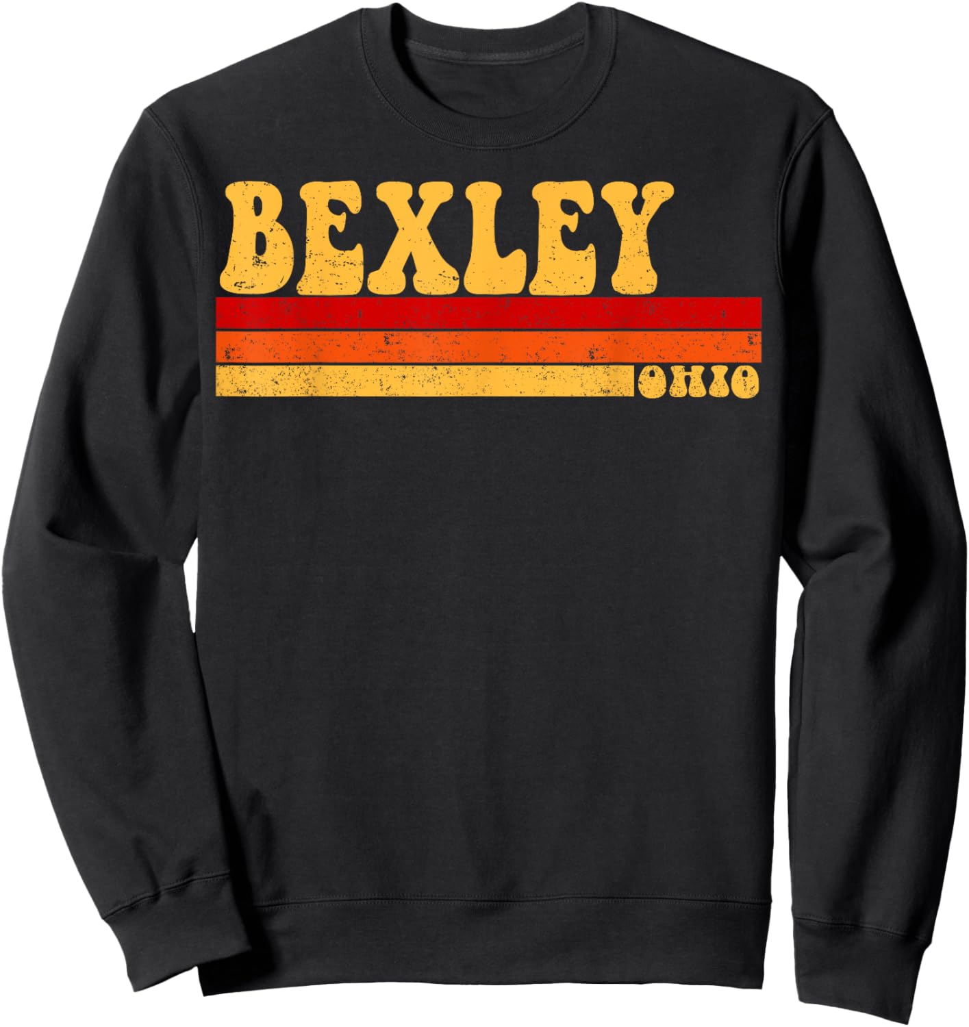 BEXLEY Ohio City Vintage Roots Retro Design 70s 80s Sweatshirt - Sweatshirt | Black