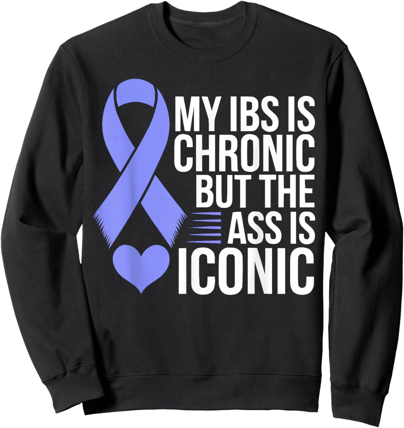 IBS Awareness Month Irritable Bowel Syndrome Sweatshirt - Sweatshirt | Black