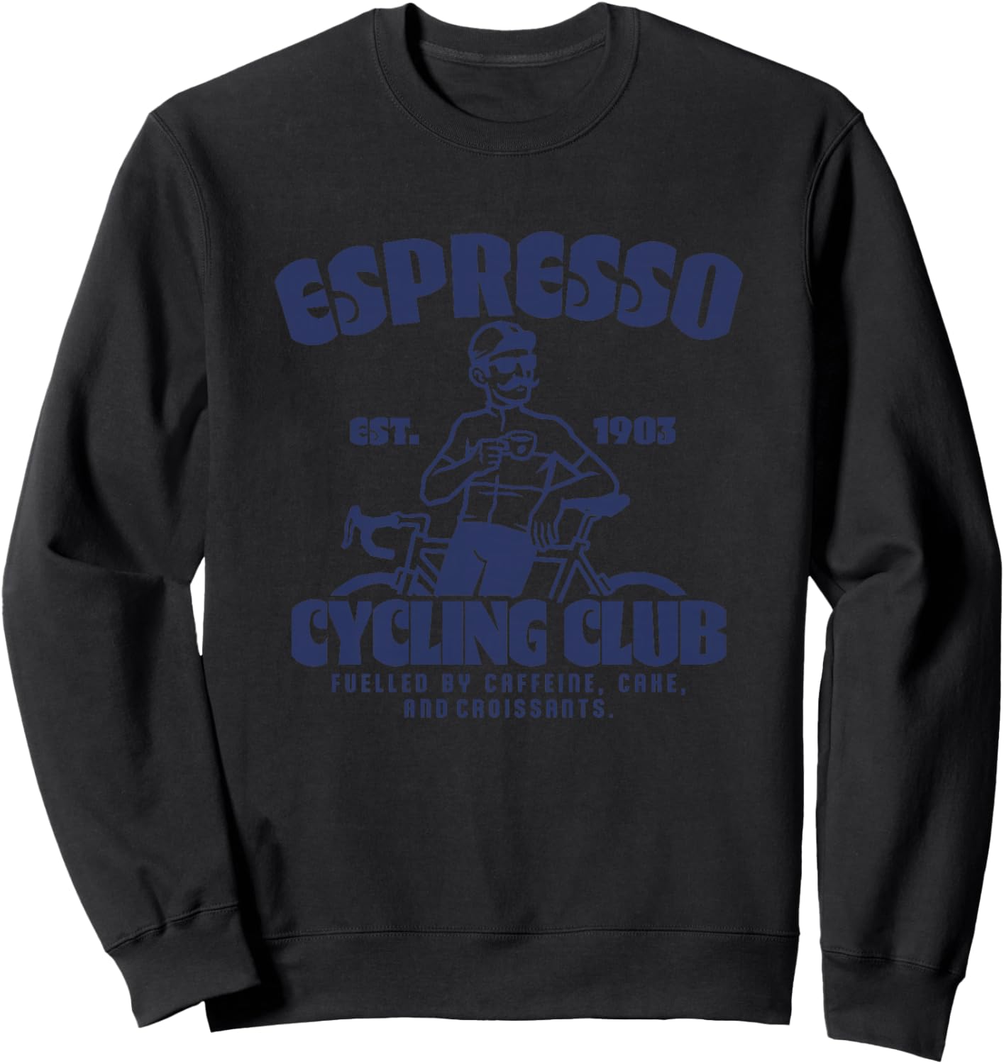 Espresso Rennrad Club Kaffee Kuchen Fahrrad Radsport Premium Sweatshirt - Sweatshirt | Black