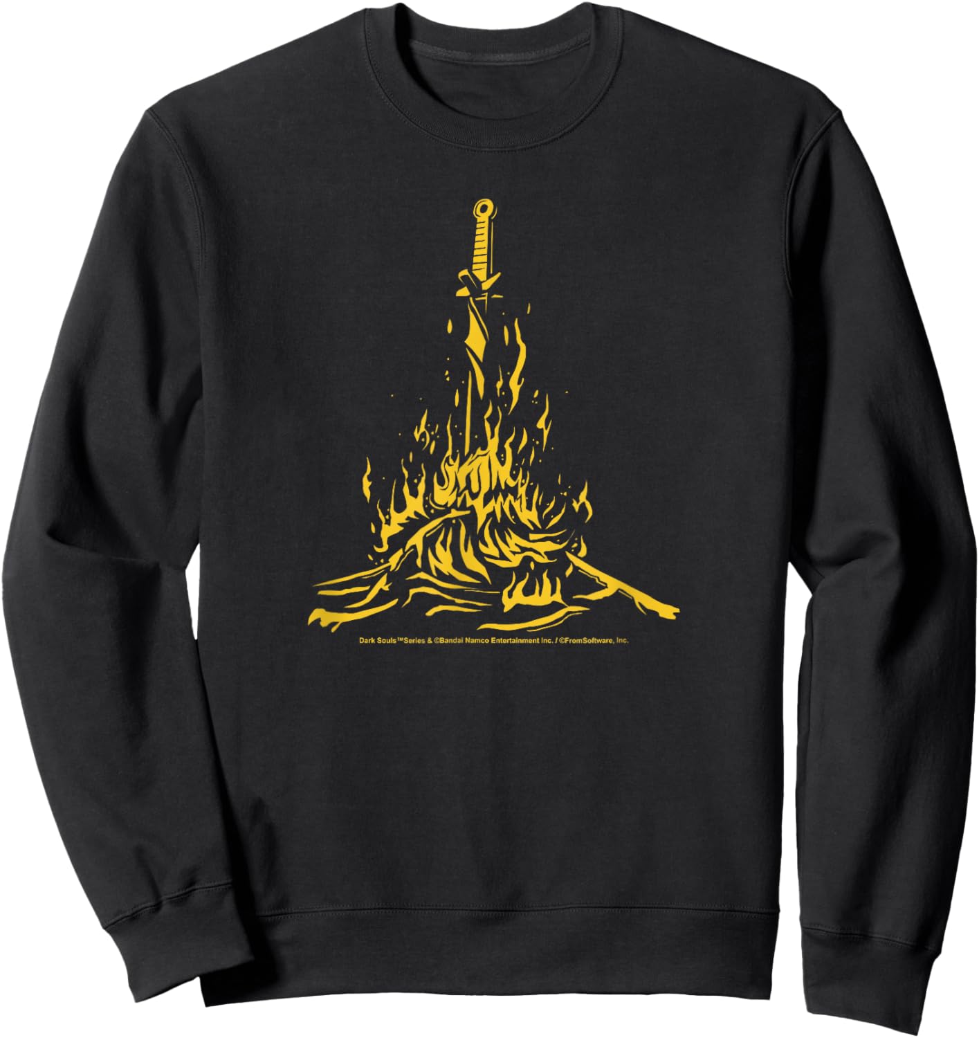 Dark Souls Bonfire Icon Fantasy Action RPG Video Game Sweatshirt - Sweatshirt | Black