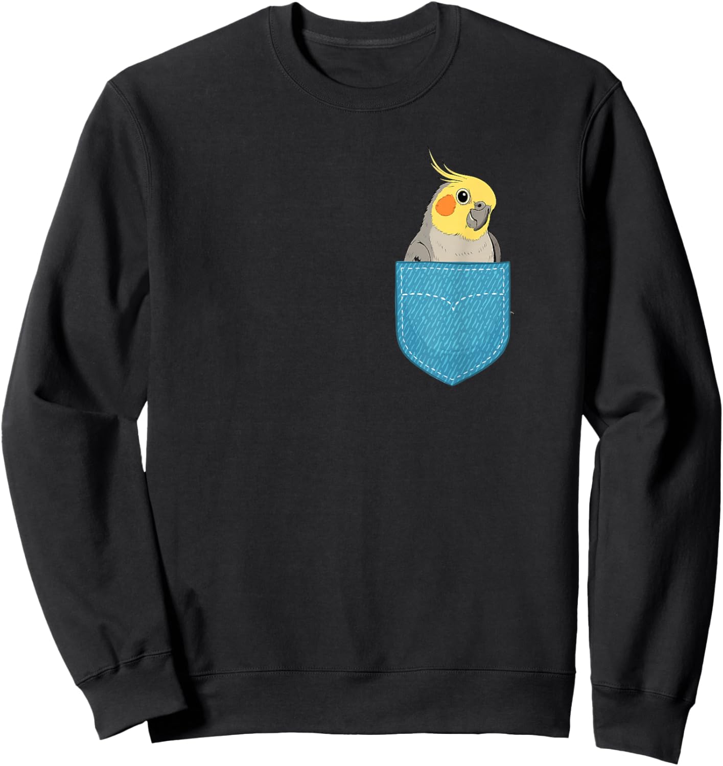 Cockatiel Pocket Cockatiel Owner Cockatiel Parrot Lover Sweatshirt - Sweatshirt | Black