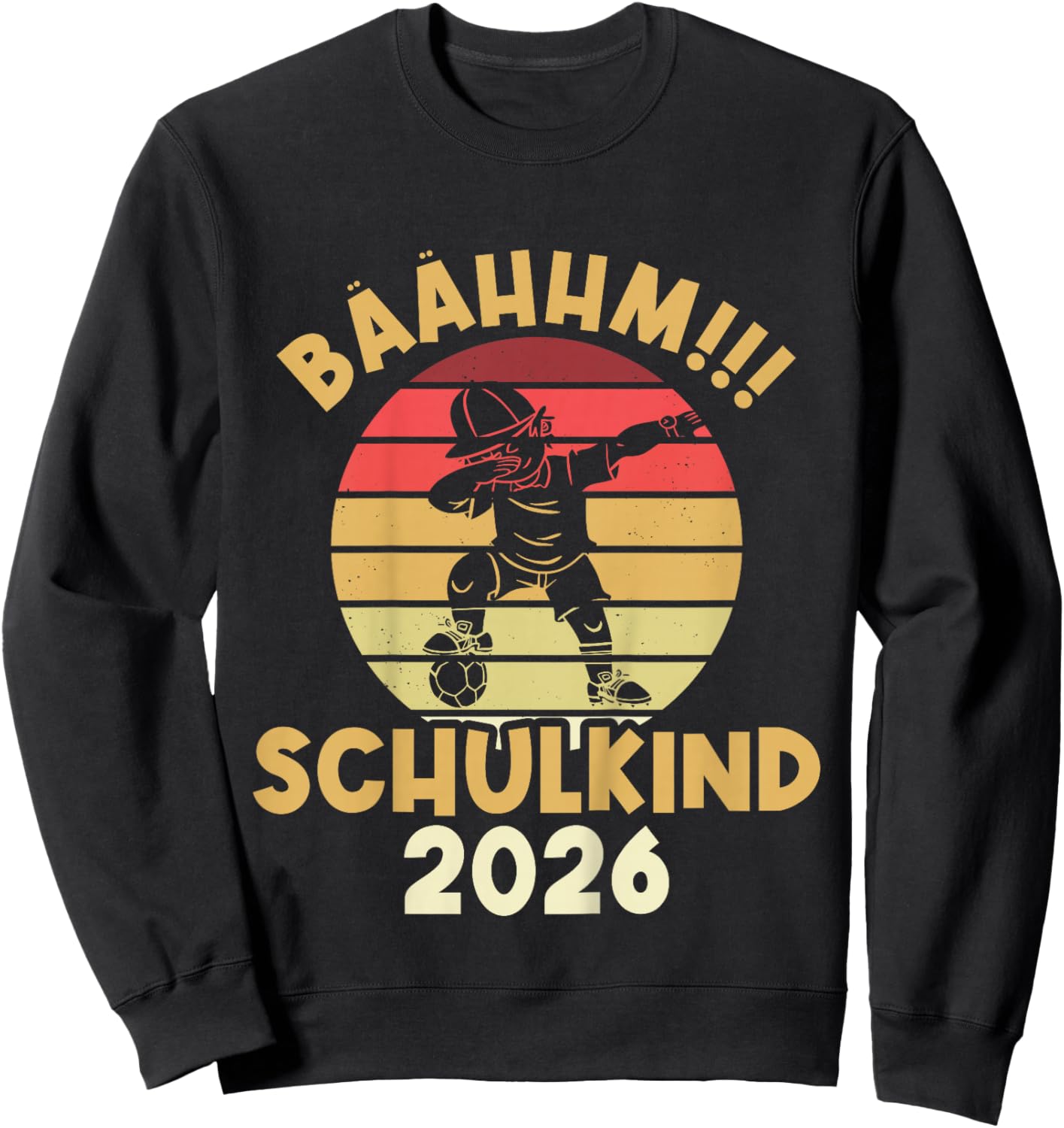 Einschulung Fußball Schulkind 2026 Schulanfang 2026 Sweatshirt - Sweatshirt | Black