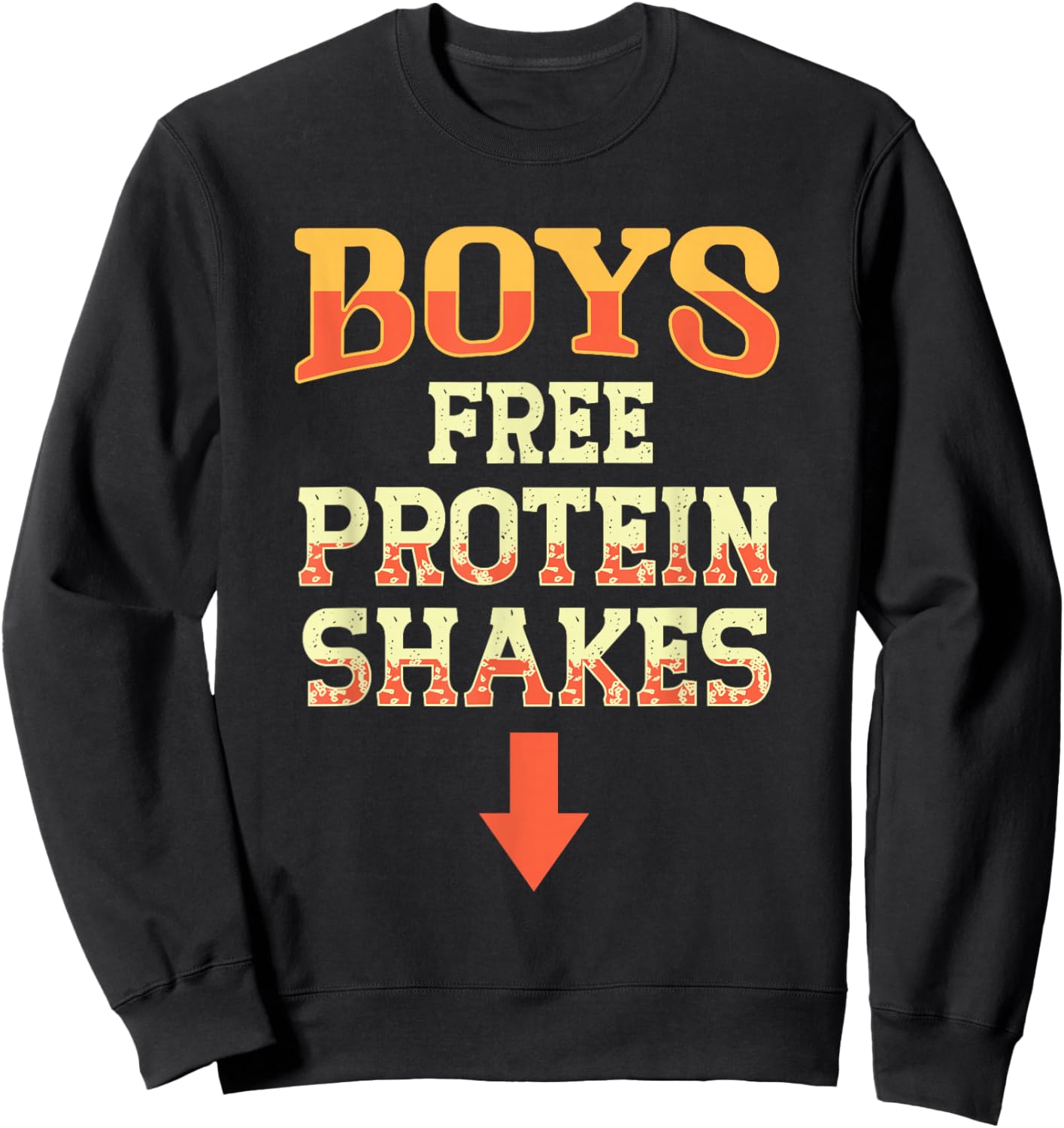 d'entraînement Gay Free Protein Shake Funny Men Joke Pride Sweatshirt - Sweatshirt | Black