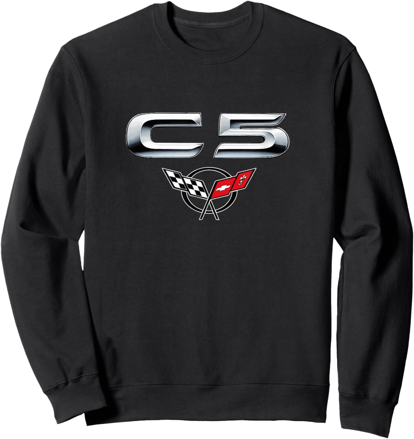 Classic CAR Emblem 1997-2004 C5 Muscle CAR Vintage Badge Sweatshirt - Sweatshirt | Black