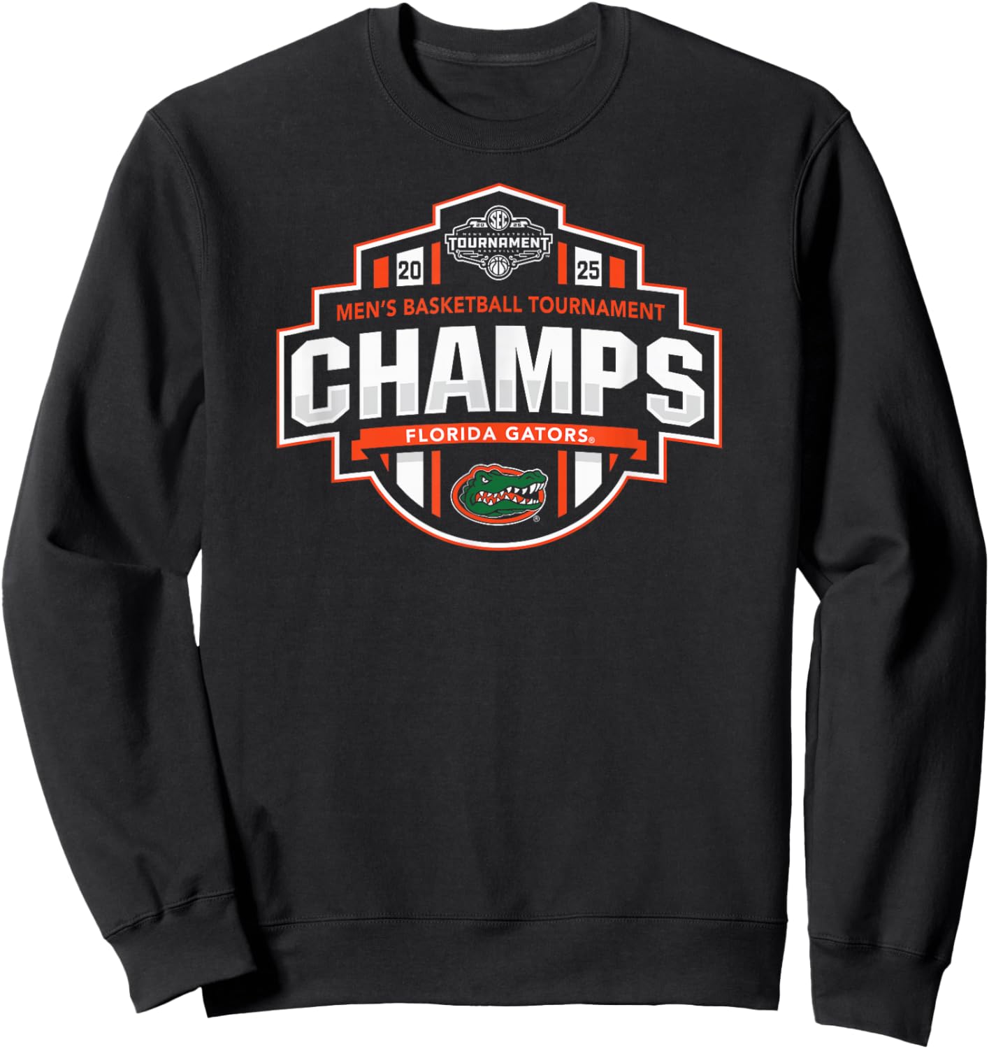 Florida Gators Men's Basketball SEC Champs 2025 Locker Room Sweatshirt - Sweatshirt | Black