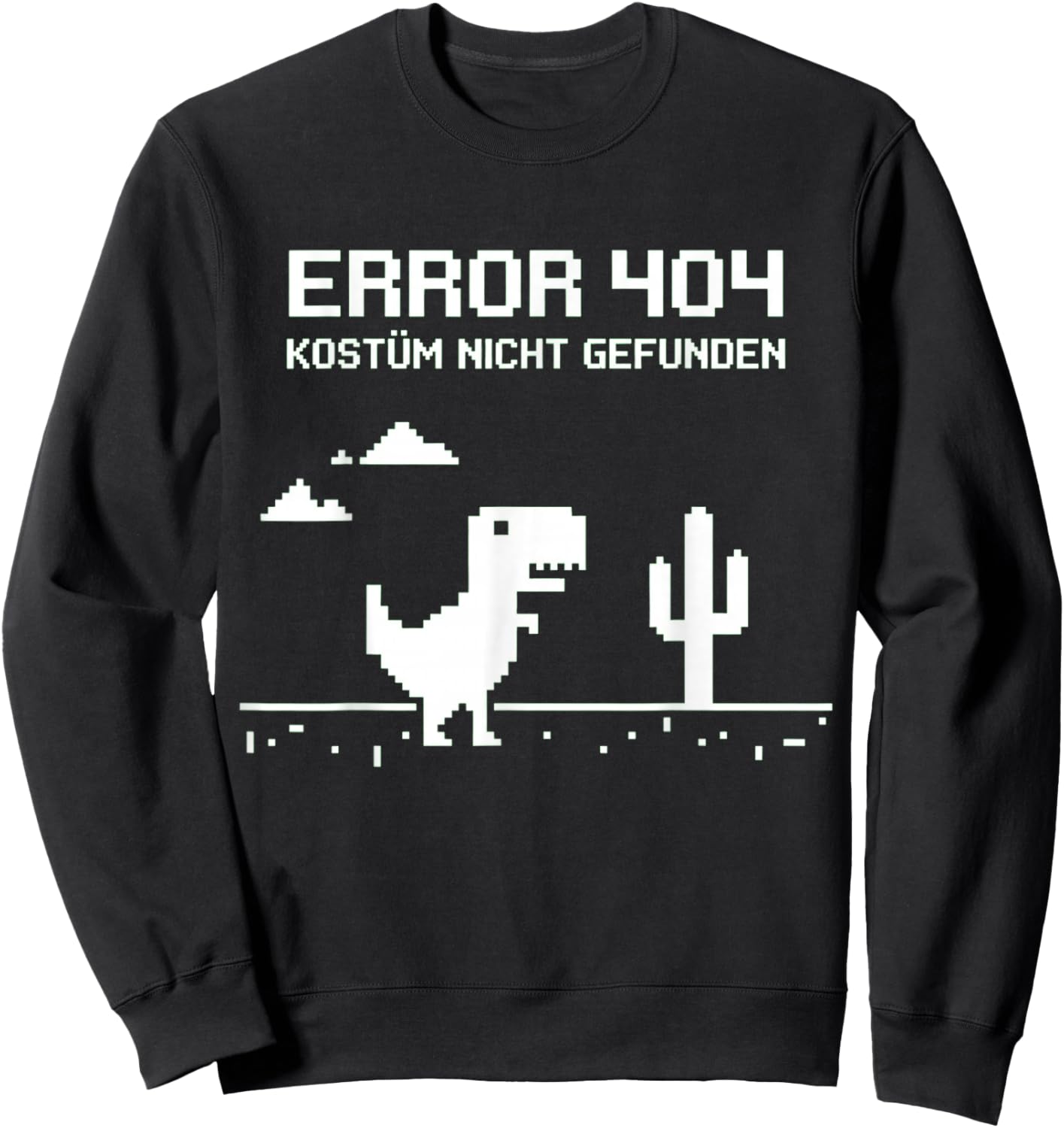 Error 404 Costume Not Found Carnival Costume Sweatshirt - Sweatshirt | Black