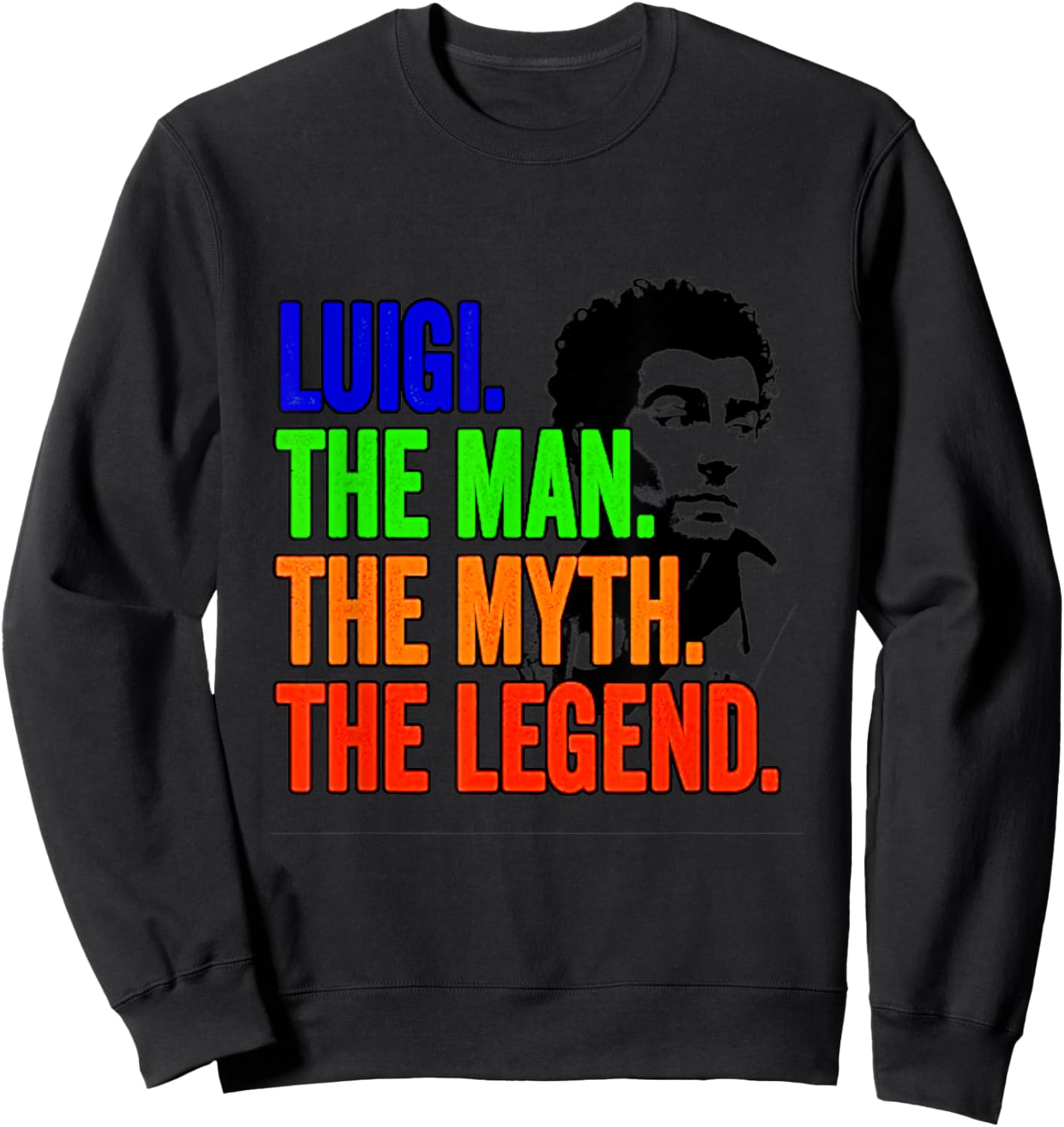 Luigi The Man The Myth The Legend Sweatshirt - Sweatshirt | Black