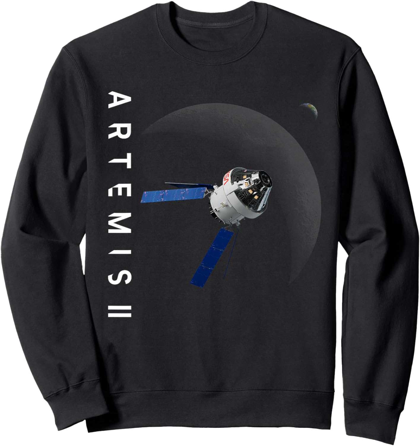 NASA Artemis II Orion Moon Mission Sweatshirt - Sweatshirt | Black