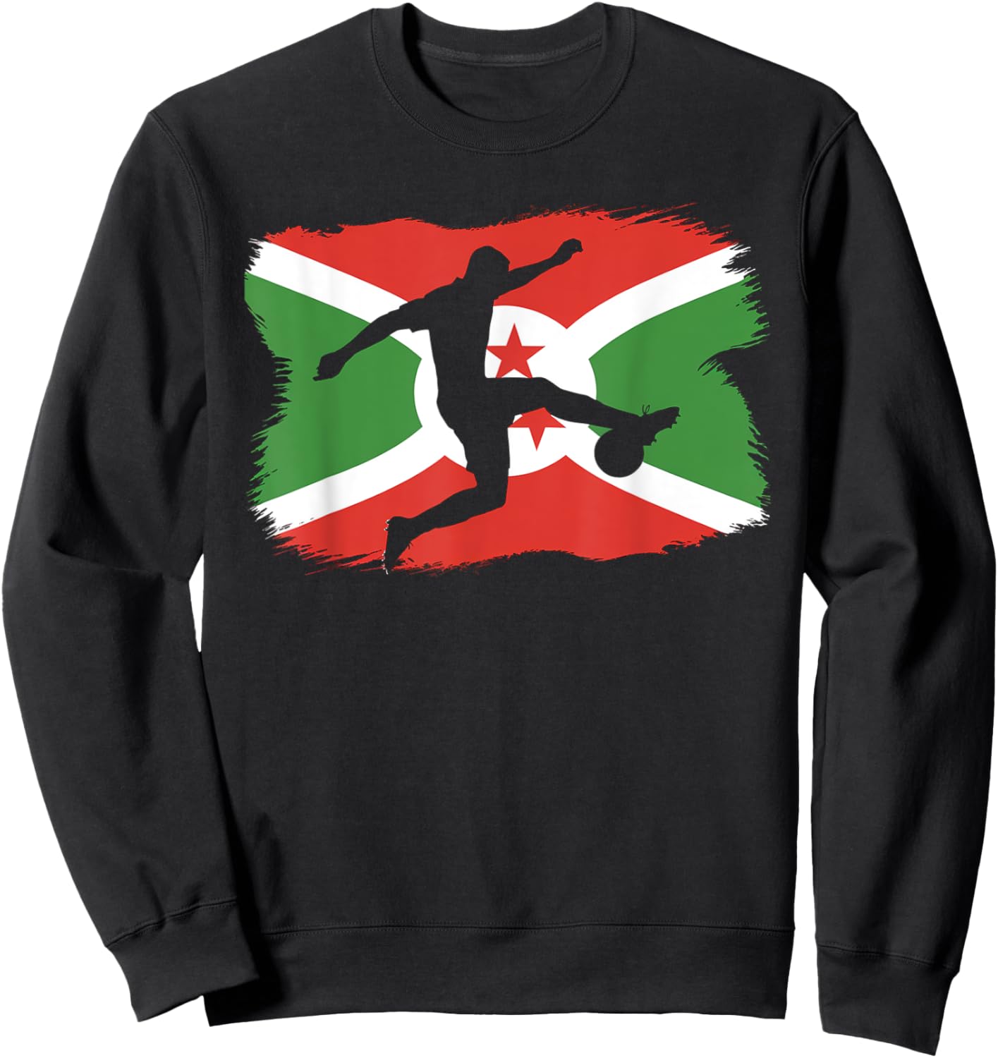 Burundi Soccer Sweatshirt - Sweatshirt | Black