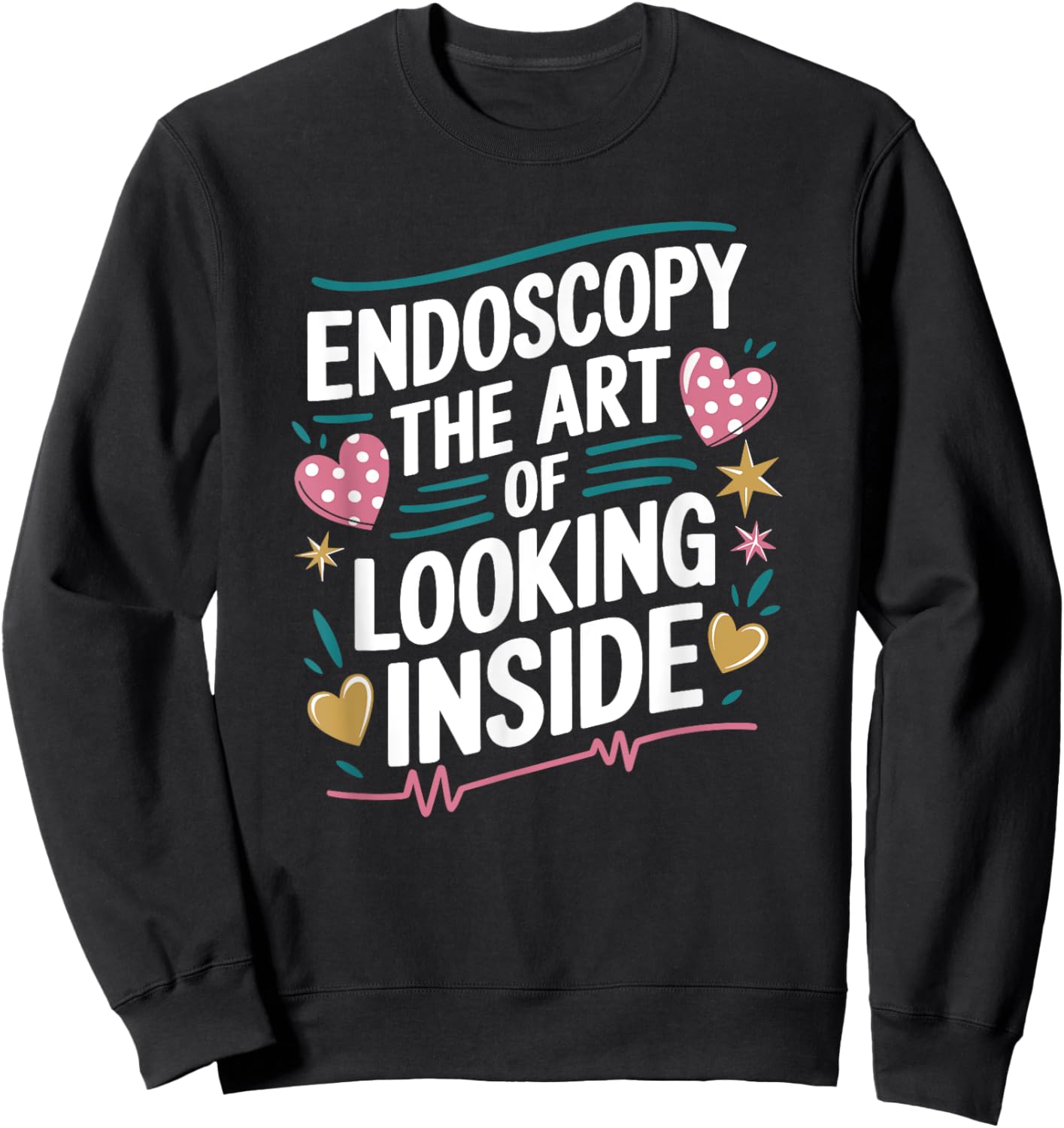 Gastroenterology Nurse Endo Nurse Design for Endoscopy Nurse Sweatshirt - Sweatshirt | Black