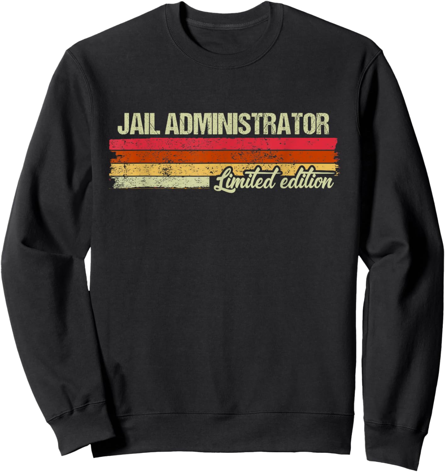 Vintage Jail Administrator Limited Edition Sweatshirt - Sweatshirt | Black