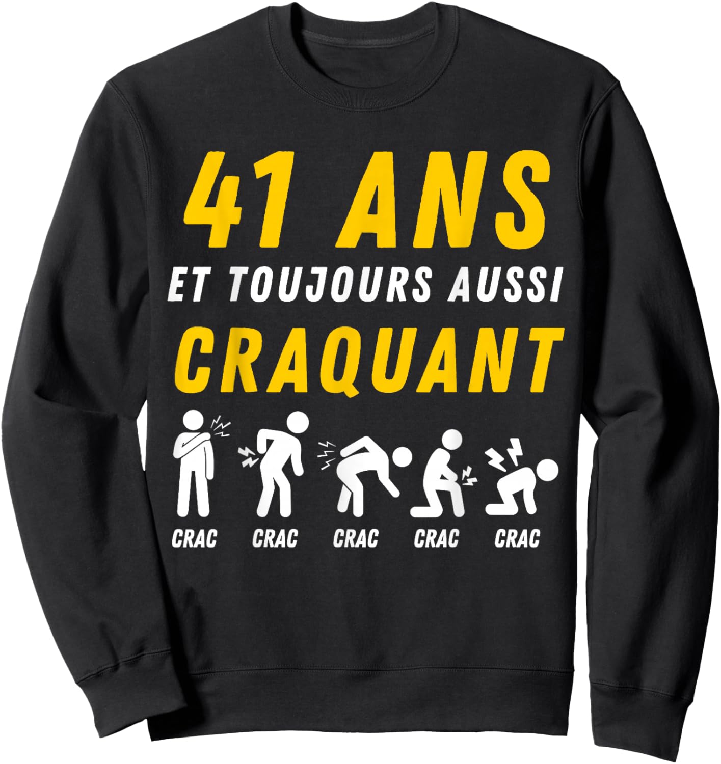 Idée Cadeau Humour 41e Anniv 1985 Anniversaire 41 Ans Homme Sweatshirt - Sweatshirt | Black