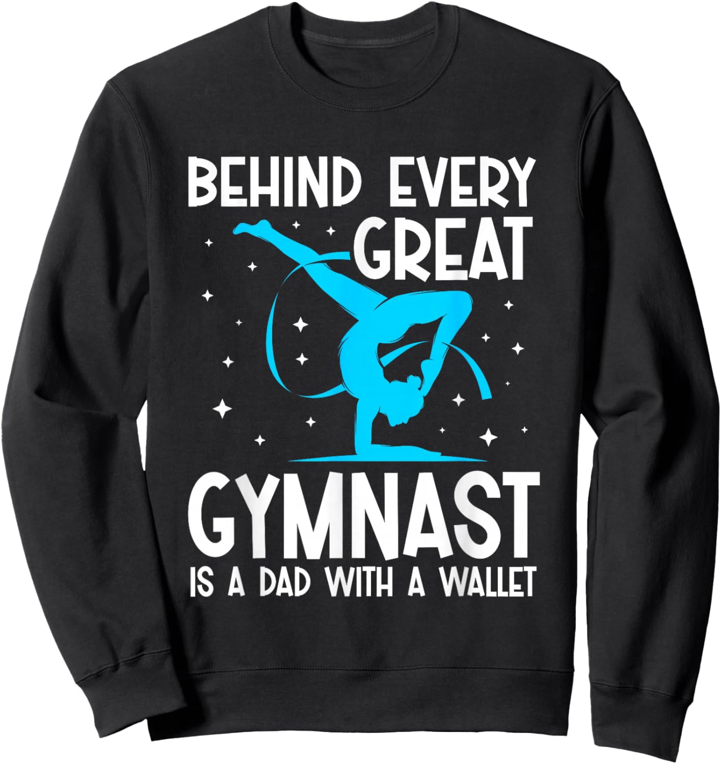 Funny Gymnastics Dad Sweatshirt - Sweatshirt | Black