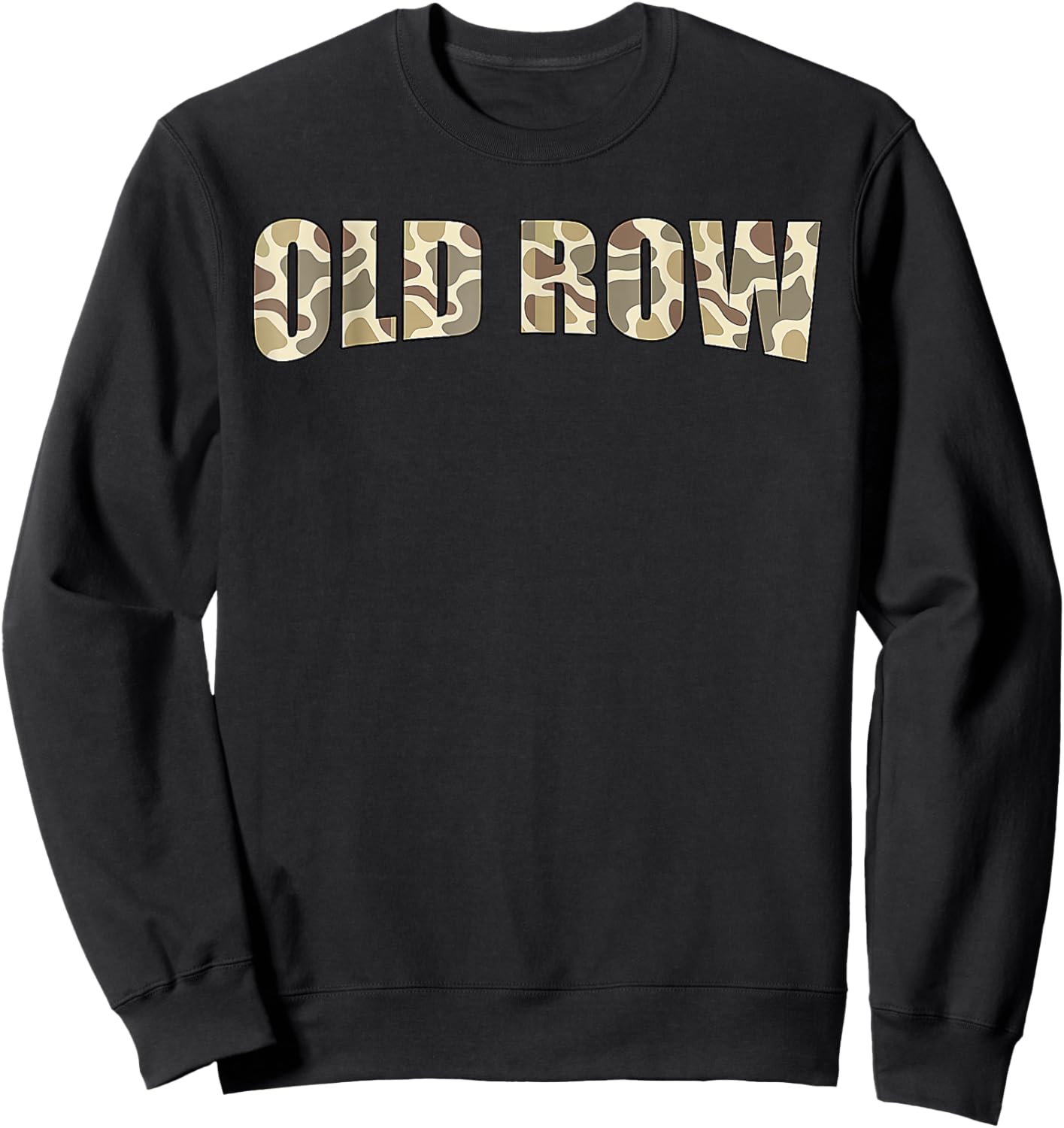 Retro Old Camo Row Funny Women Men Kids Sweatshirt - Sweatshirt | Black