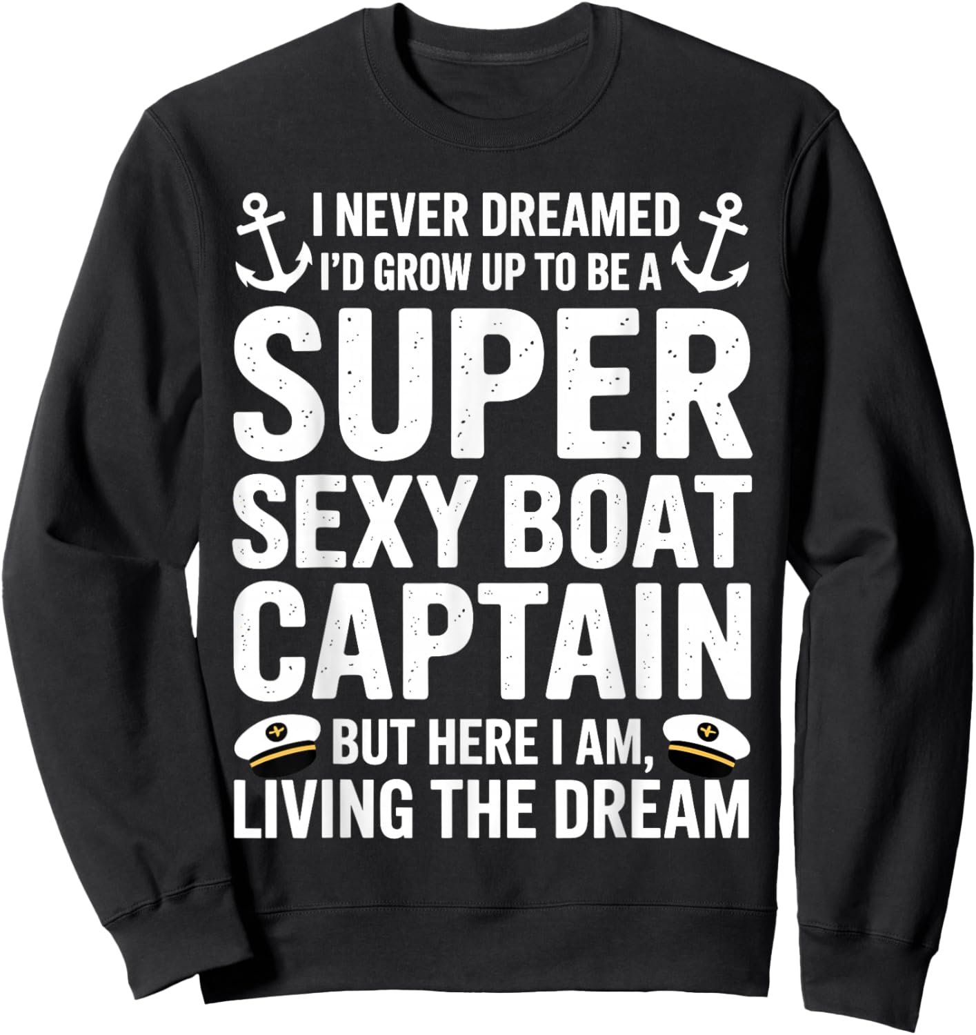 Best Boat Art Women Kids Captain Boating Boat Lover Sweatshirt - Sweatshirt | Black