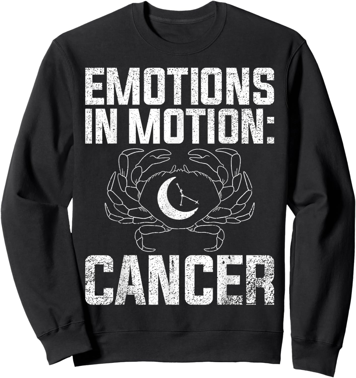 Emotions in Motion Cancer Zodiac Sweatshirt - Sweatshirt | Black